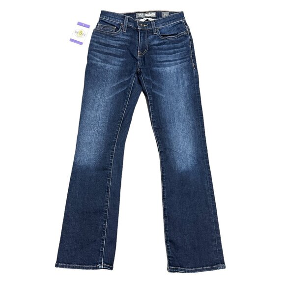 BKE Other - BKE Aiden Mens 27S Bootleg Jeans Dark Wash Denim Whiskered 30" Inseam Mid Rise
